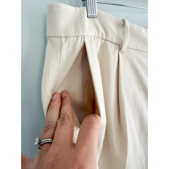 Madewell | NWT Slouchy Straight Pants in Drapey Twill in Muted Stone | Sz 10 - Picture 4 of 8